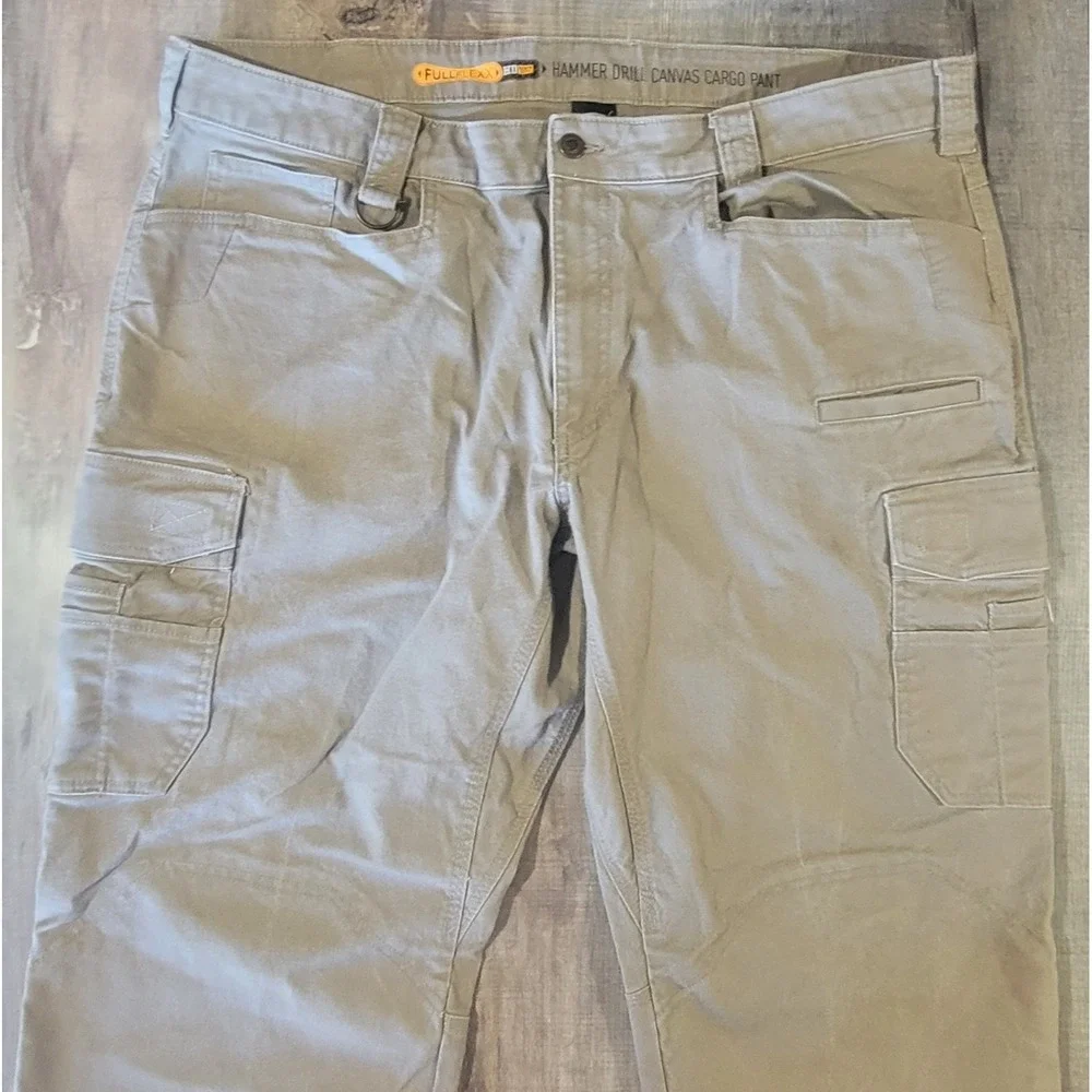 Noble Outfitters Men 42x32 Hammer Drill Canvas Cargo Heavy Duty Full Flex Pants